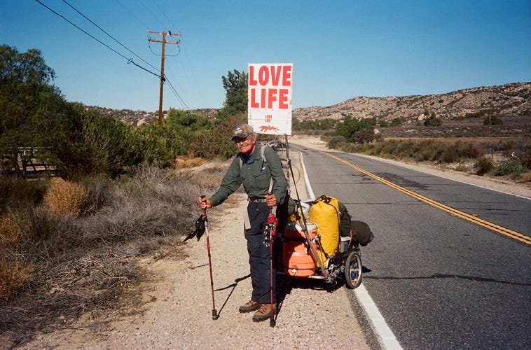 Steve Fugate road trip on foot